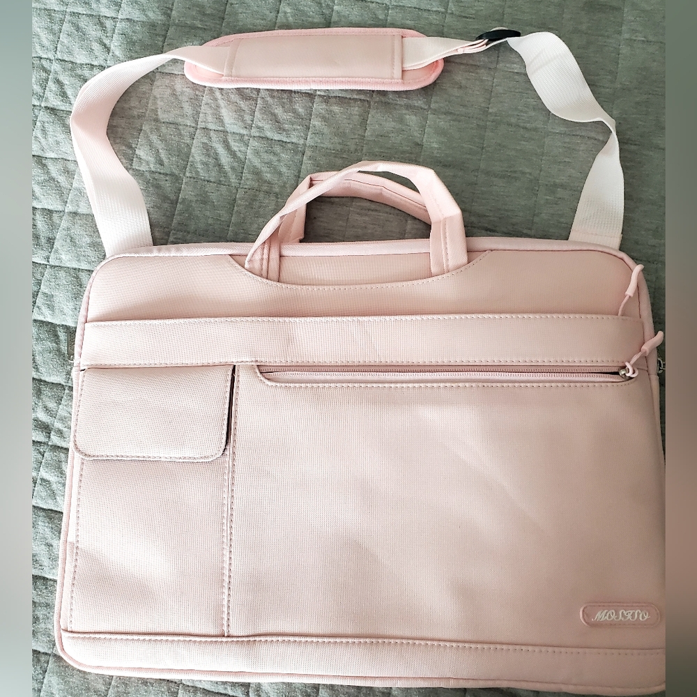 Amazon Pink Laptop Bag Minimalist Design
